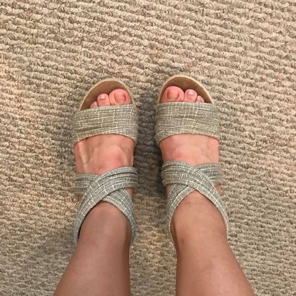 Shoes - Open Toed Wedged Heel